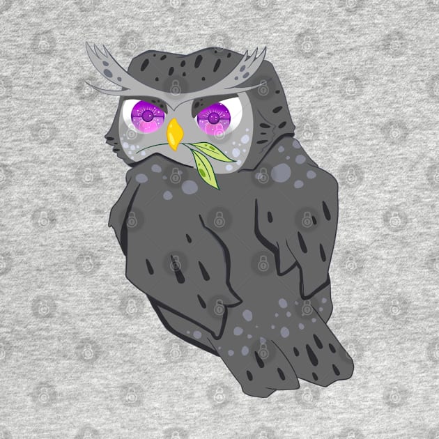 The little cute black owl- for Men or Women Kids Boys Girls love owl by littlepiya